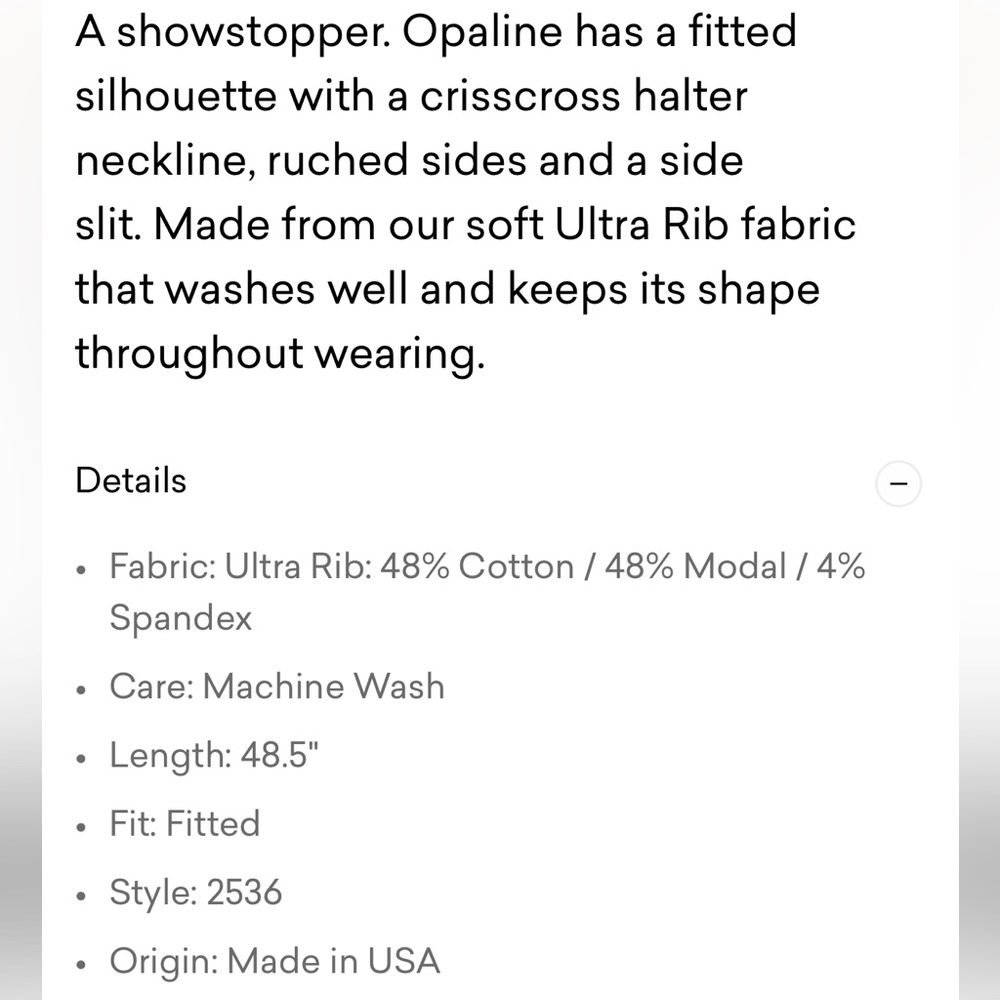 MICHAEL STARS NWOT OPALINE ULTRA RIB DRESS - Picture 10 of 10